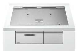 3口IH・多機能・間口75cm天板（シルバー）